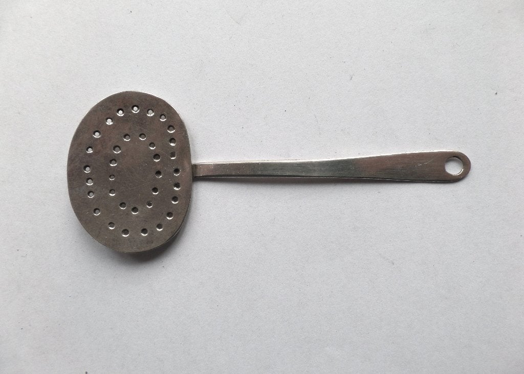 zilveren miniatuur schuimspaan, Antiek en Kunst, Verzenden, Zilver