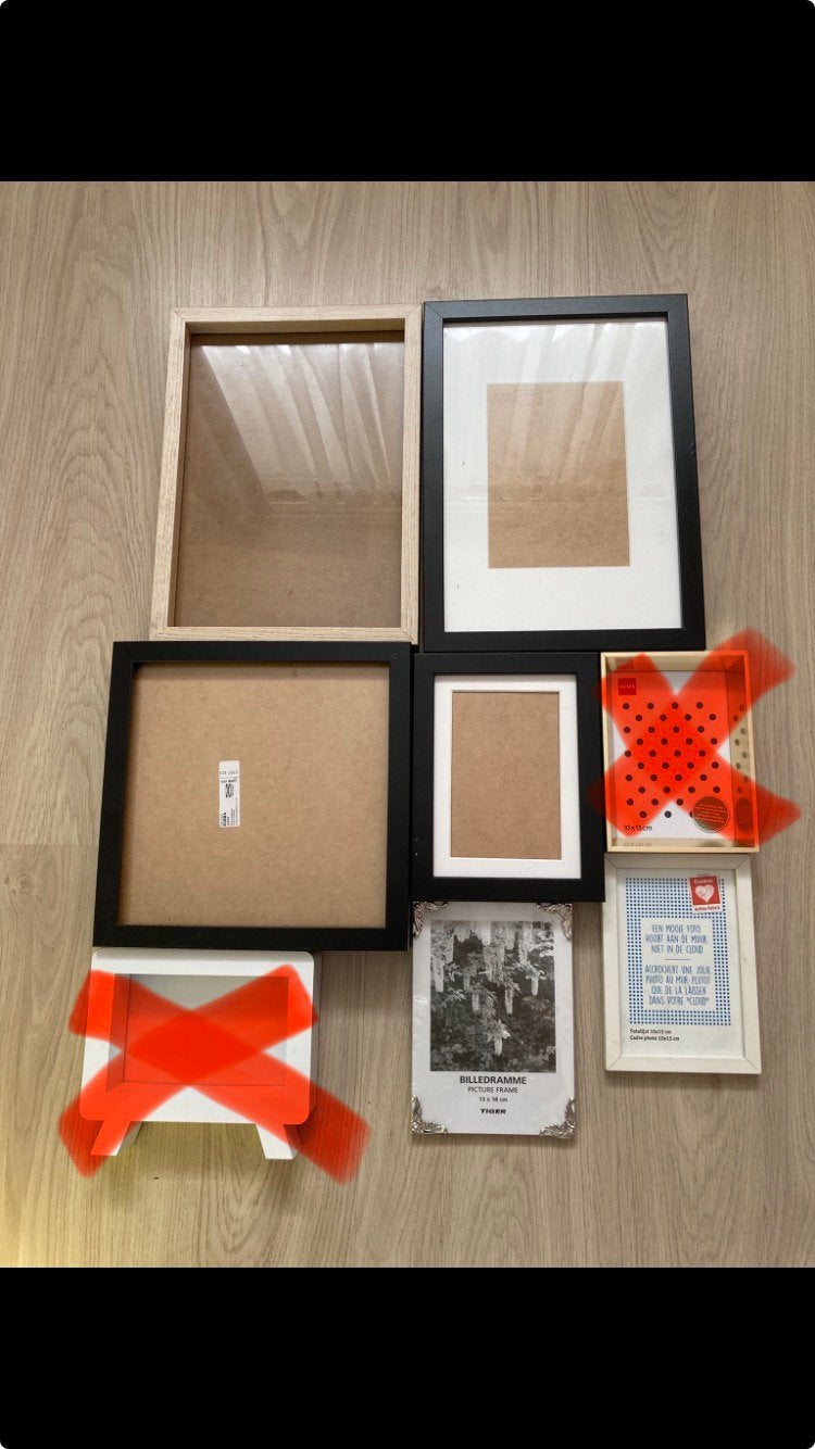 Ikea, 6 fotolijsten, Nieuw, Standaard fotolijst, Ophalen of Verzenden, Zwart