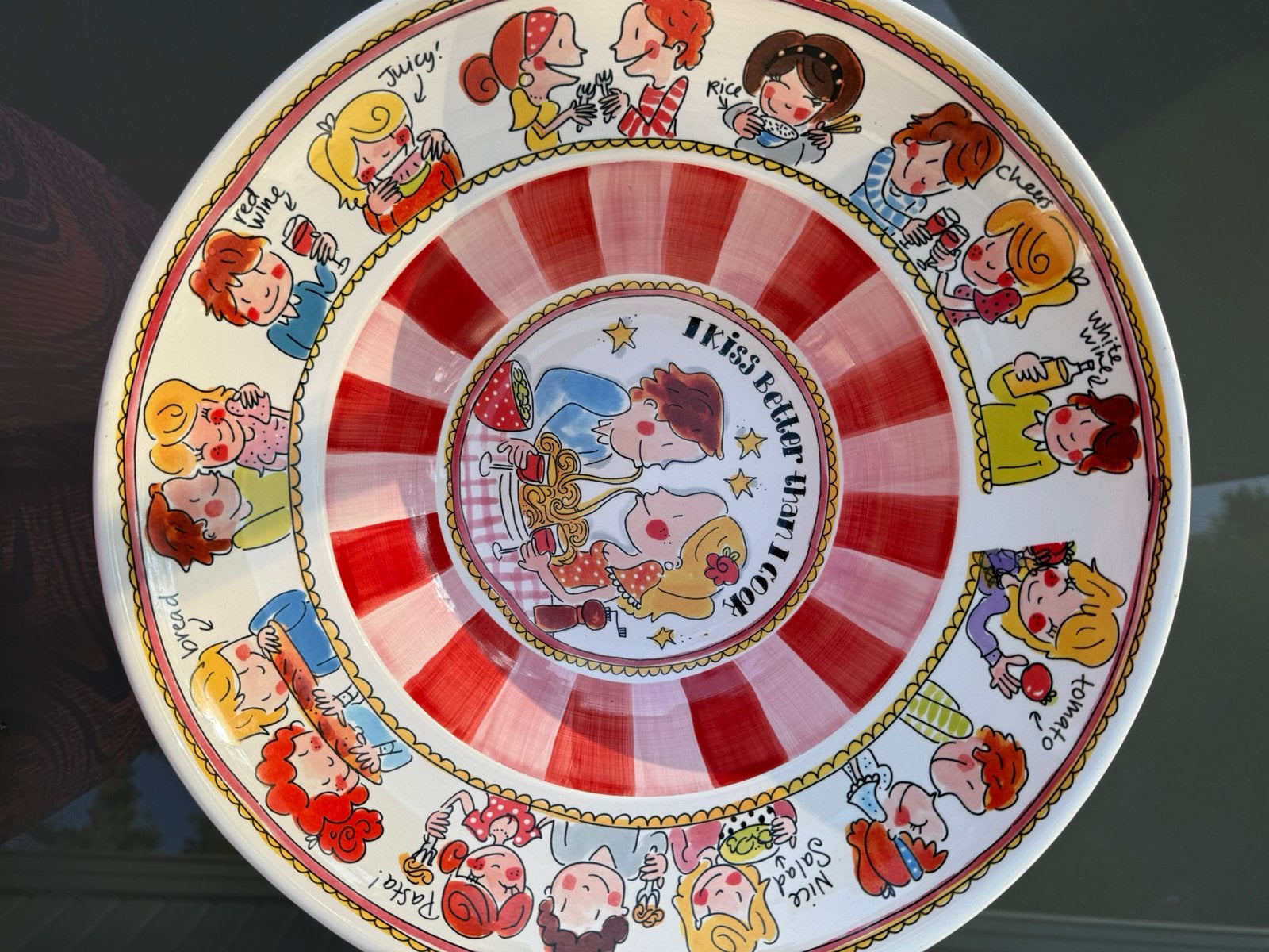 Blond Amsterdam Even Bijkletsen diepe serveerschaal Ø36 cm, Huis en Inrichting, Keuken | Servies, Ophalen of Verzenden, Aardewerk
