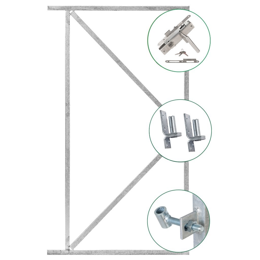 IJzeren tuindeur frame 120x155 cm, Tuin en Terras, Tuinpoorten, Ophalen, 100 tot 150 cm, Nieuw, Draaipoort