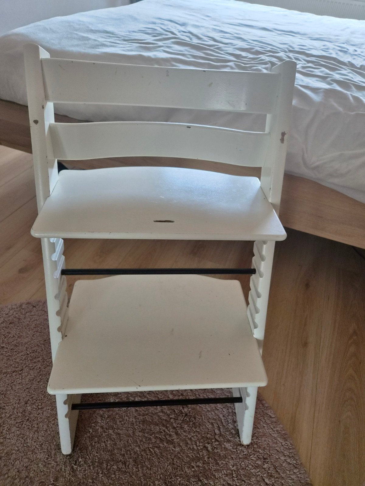 Stokke Triptrap meegroei stoel wit, Kinderen en Baby's, Kinderstoelen, Ophalen, Gebruikt, Meegroeistoel