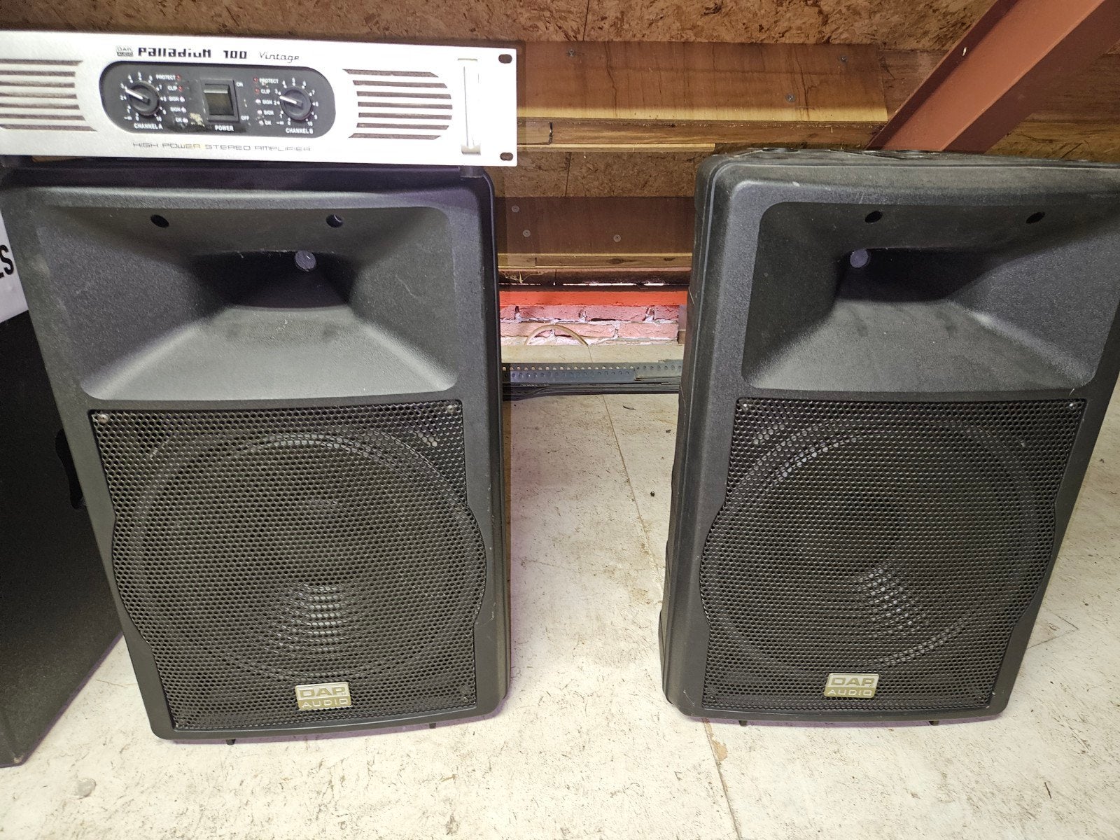 DAP Palladium 700 Versterker met 2 DAP P-15 Speakers, Ophalen, Gebruikt, Audio