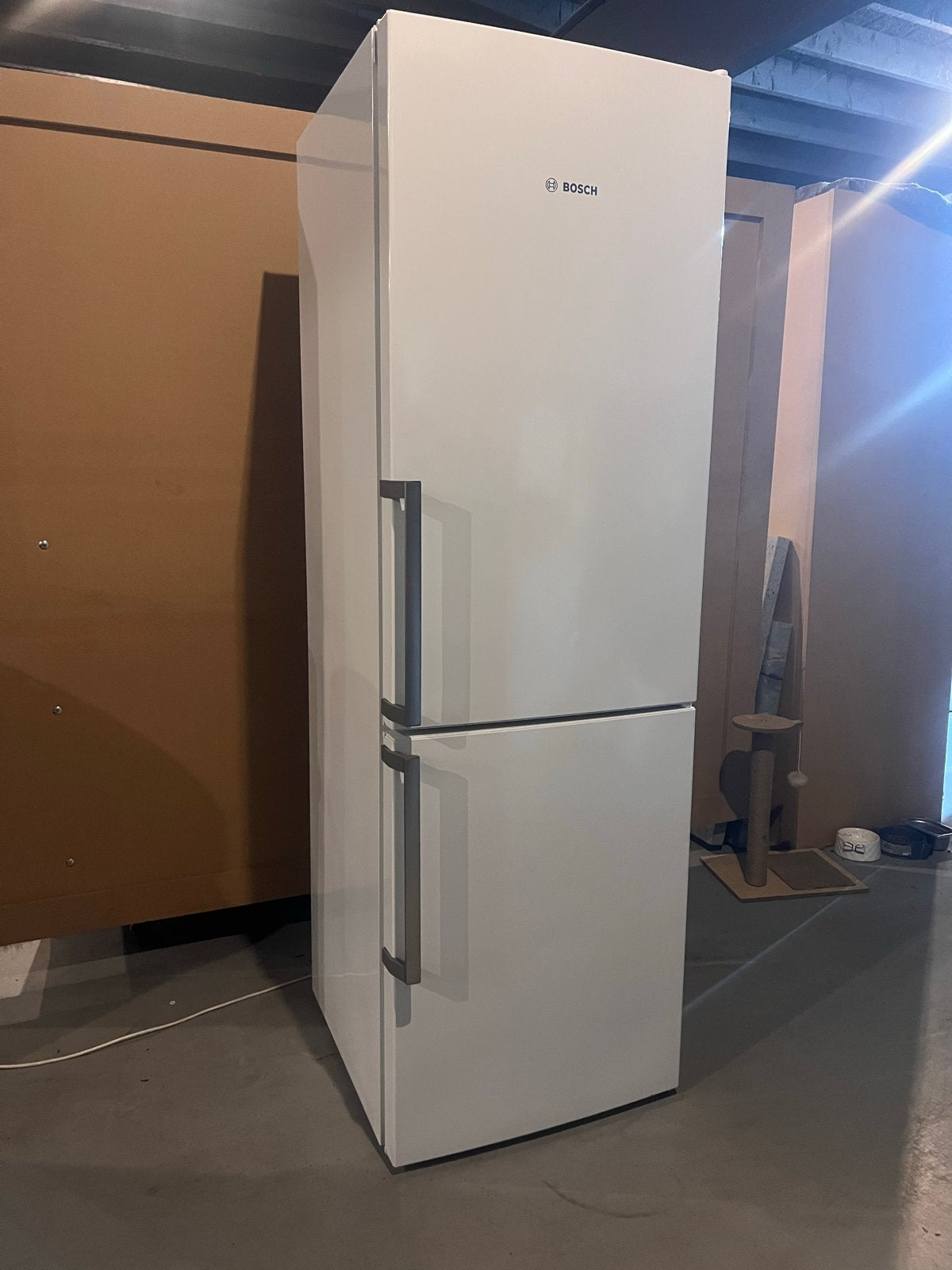 Bosch koel-vriescombinatie in zeer nette staat, 200 liter of meer, ., 60 cm of meer, Met aparte vriezer