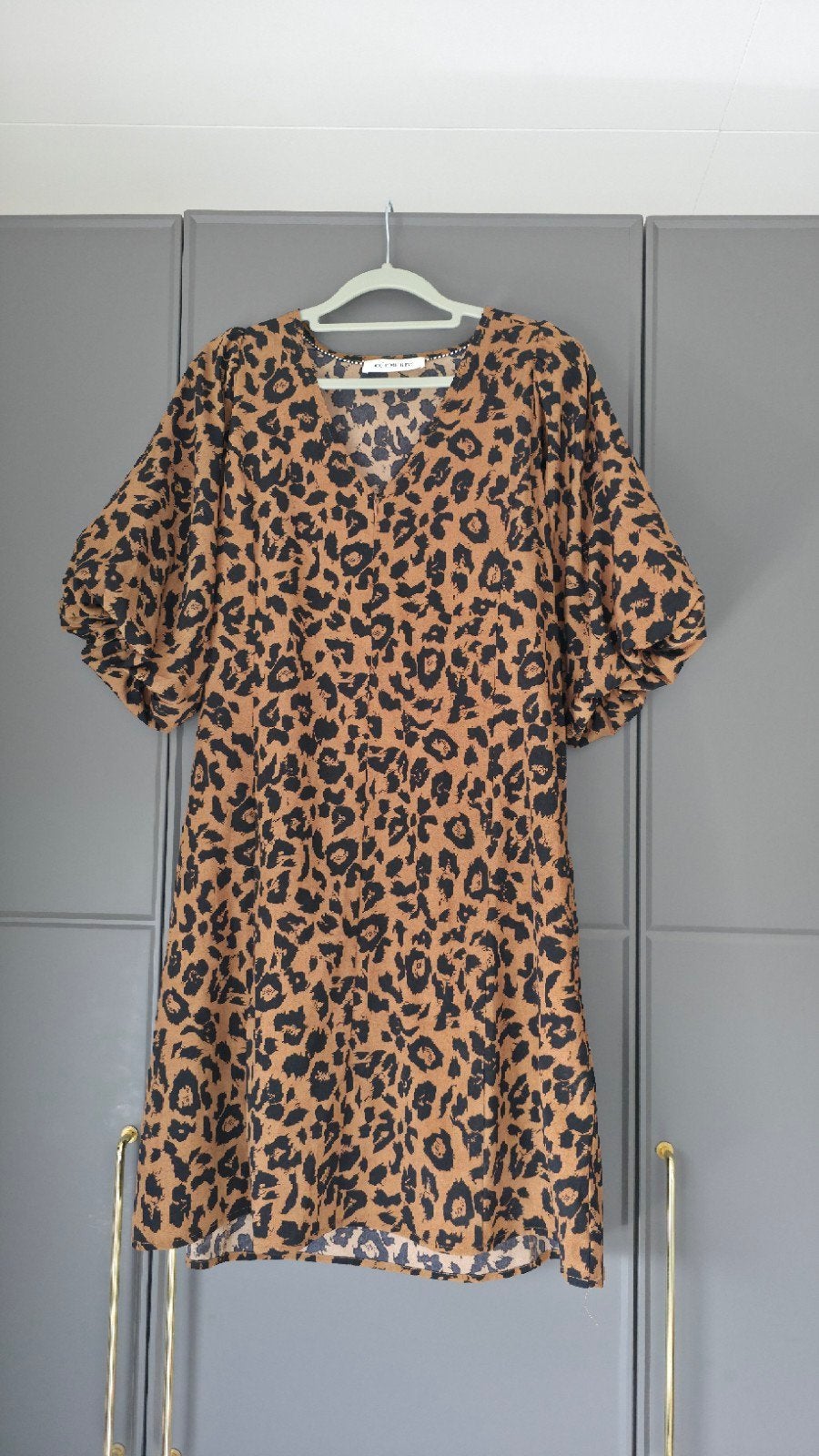 Co'Couture Savannah Animal Dress - Maat S, Kleding | Dames, Bruin, Ophalen of Verzenden, Zo goed als nieuw, Boven de knie