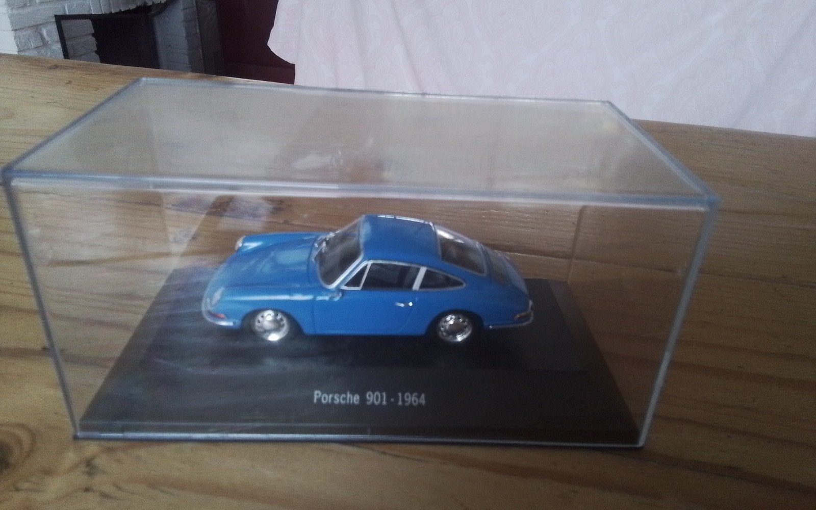 Porsche 901 - 1964 modelauto in vitrine, blauw, Ophalen of Verzenden, Nieuw, Auto, Overige merken