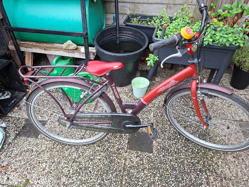 26 inch goede BATAVUS fiets met 3 versnellingen, Ophalen, Gebruikt, 26 inch of meer, Handrem