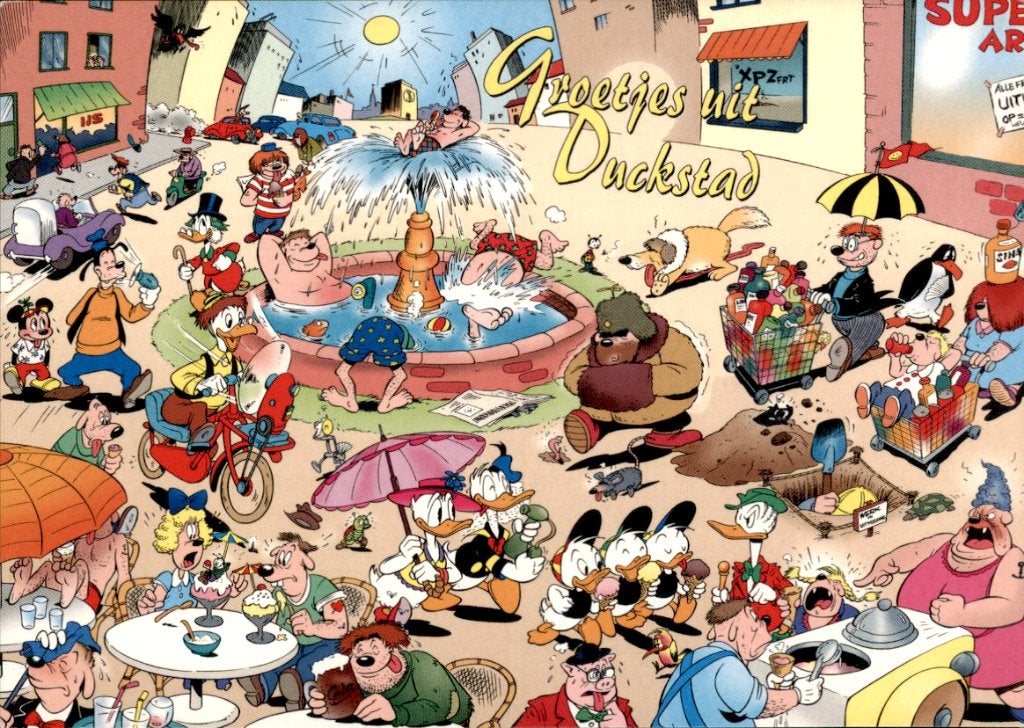 Groetjes uit Duckstad, Donald Duck, Ophalen of Verzenden, 1980 tot heden, Ongelopen, Overige thema's