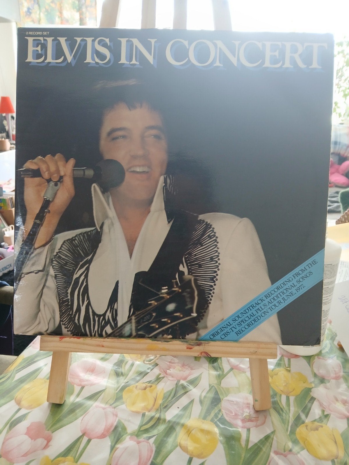 Elvis In Concert 2 Record Set LP - Originele Soundtrack, Gebruikt, Pop, Ophalen of Verzenden, 12 inch