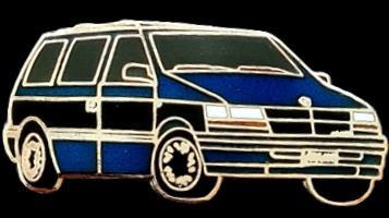 Chrysler Voyager pin- d.blauw emaille, Verzenden, Nieuw, Transport, Speldje of Pin