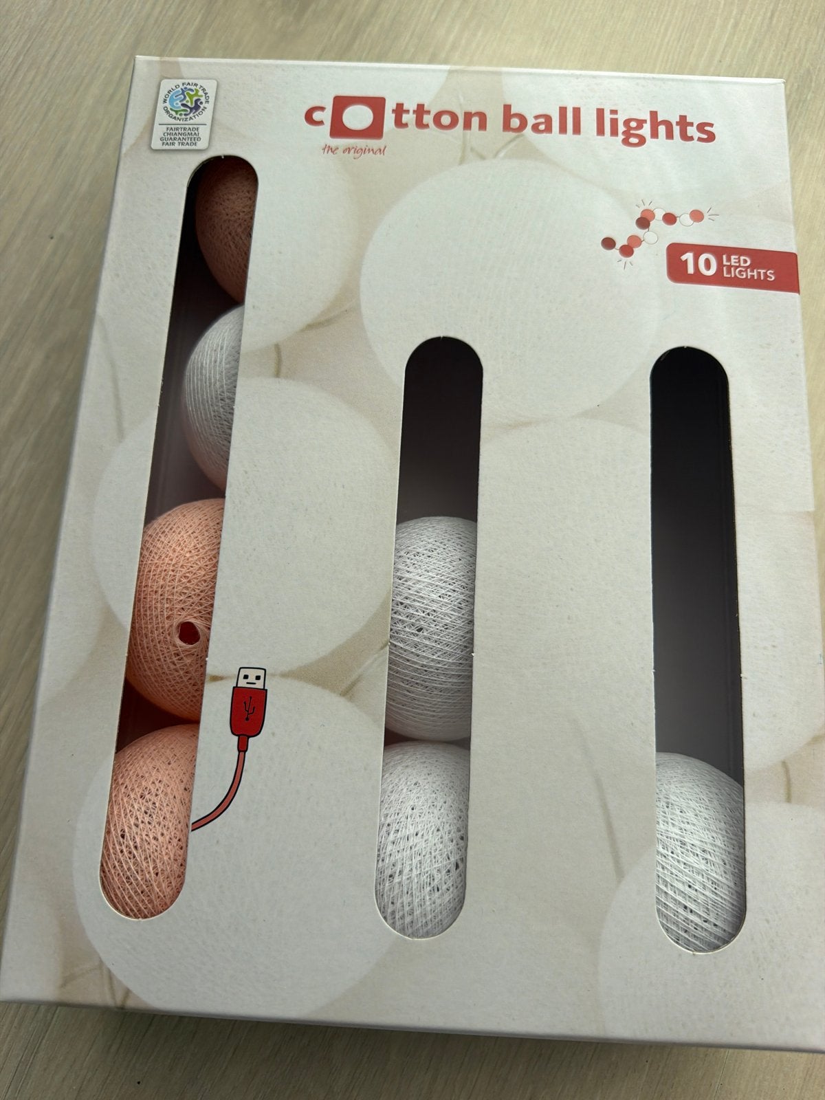 Cotton Ball Lights - 3 roze, 4 witte. Zonder de lampjes, Ophalen of Verzenden, USB-aansluiting, Roze, Textiel