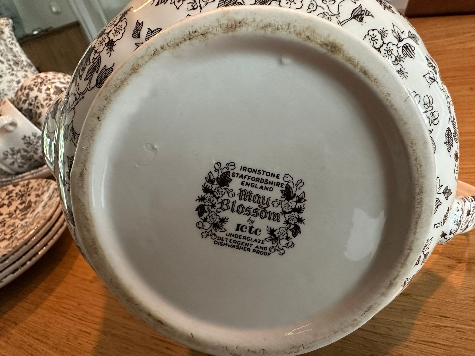 May Blossom ICTC Ironstone Staffordshire bruin, Huis en Inrichting, Overige typen, Ophalen of Verzenden, Zo goed als nieuw, Overige stijlen
