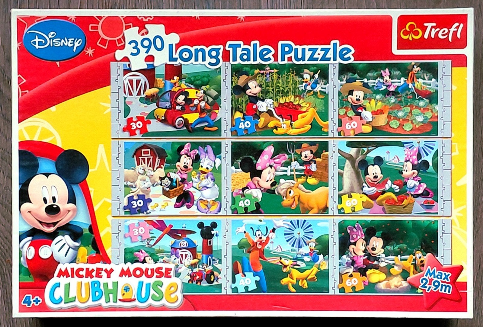 Trefl Disney Longtale puzzel Mickey Mouse 30 40 60 compleet, Ophalen of Verzenden, Meer dan 50 stukjes, Zo goed als nieuw, 6 jaar of ouder