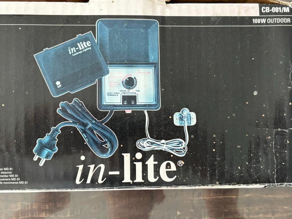 Inlite Transformator CB-081/M nieuw in doos halve prijs, Tuin en Terras, Buitenverlichting, Nieuw, Minder dan 50 watt, Netvoeding