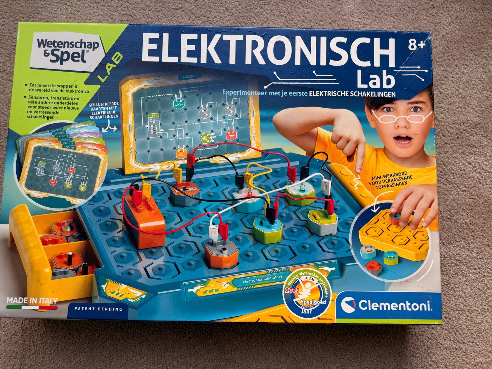 Clementoni Wetenschap & Spel Elektronisch Lab 8+, Ophalen of Verzenden, Zo goed als nieuw, Elektronica