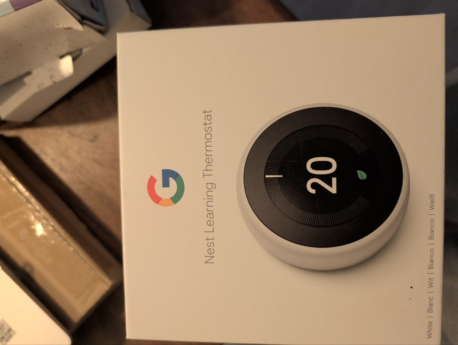 Google Nest Learning Thermostat - Wit 3de gen, Doe-het-zelf en Verbouw, Ophalen, Zo goed als nieuw, Thermostaat