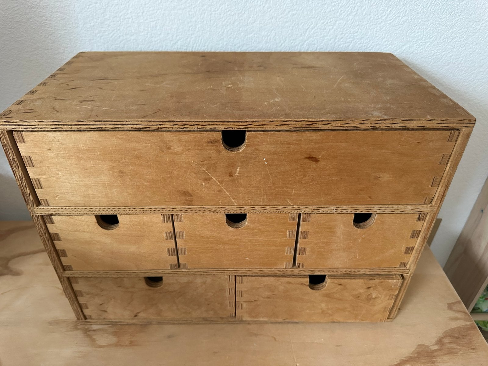 Houten MOPPE-ladekastje (oude versie) Ikea met 6 laden, Ophalen of Verzenden, Gebruikt