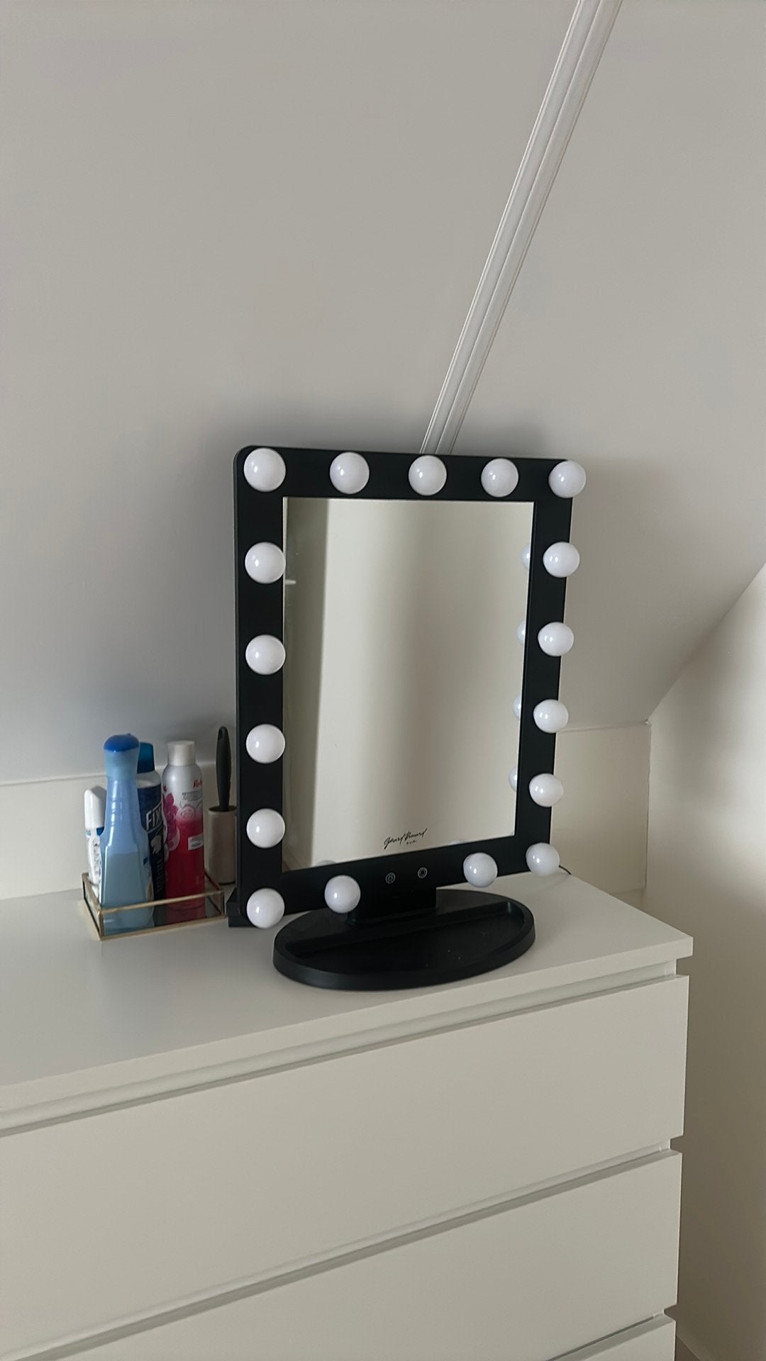 Gerard Brinard LED Make-up Spiegel 3 standen en dimfunctie, Minder dan 50 cm, Vierkant, Ophalen of Verzenden, Zo goed als nieuw