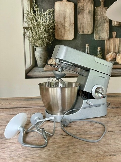 KENWOOD Chef Premier 1000W  | RVS mengkom + accessoires, 4 liter of meer, Ophalen of Verzenden, Gebruikt, 3 snelheden of meer