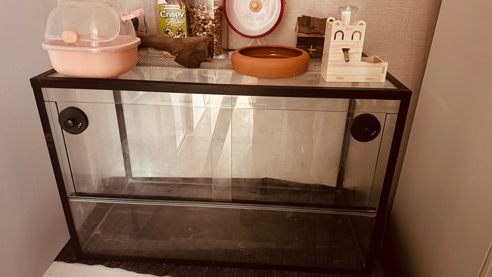 Terrarium Hamster, Dieren en Toebehoren, Knaagdieren en Konijnen | Toebehoren, Ophalen, Zo goed als nieuw