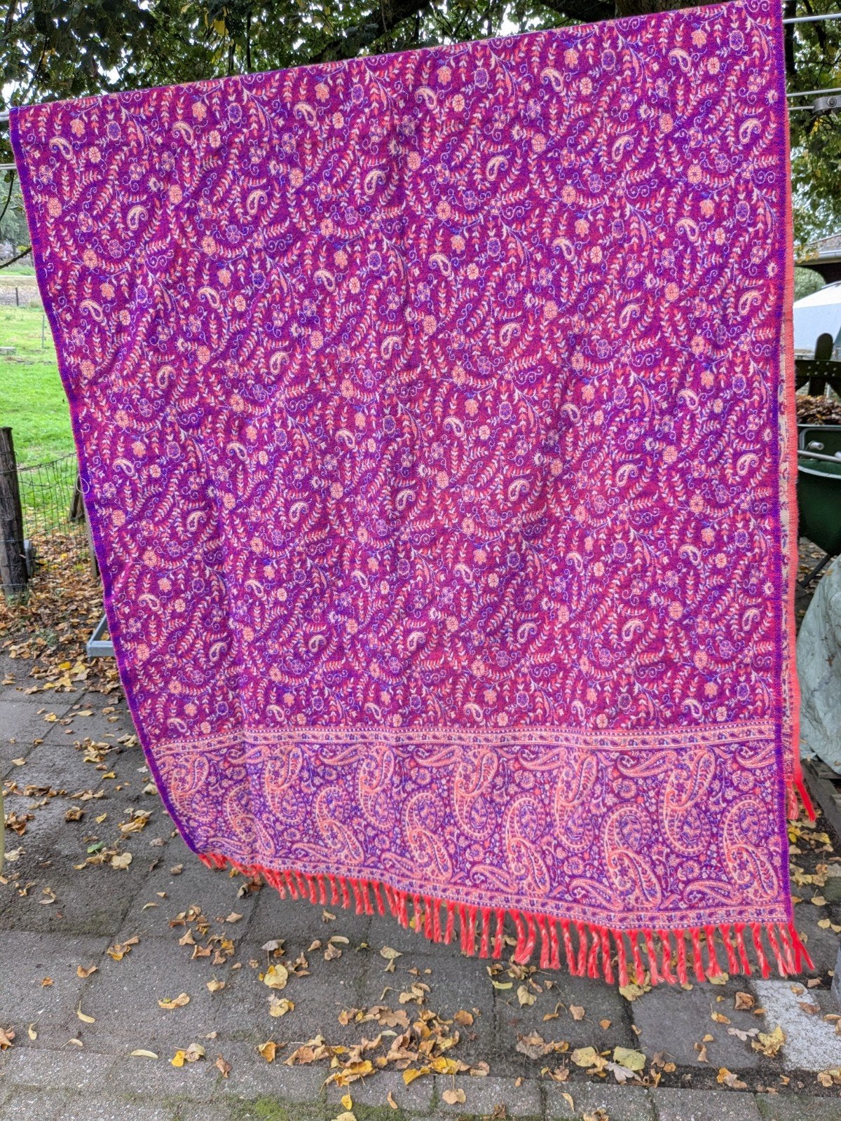 hippe sjaal, of plaid,Paisley motief, Ophalen of Verzenden