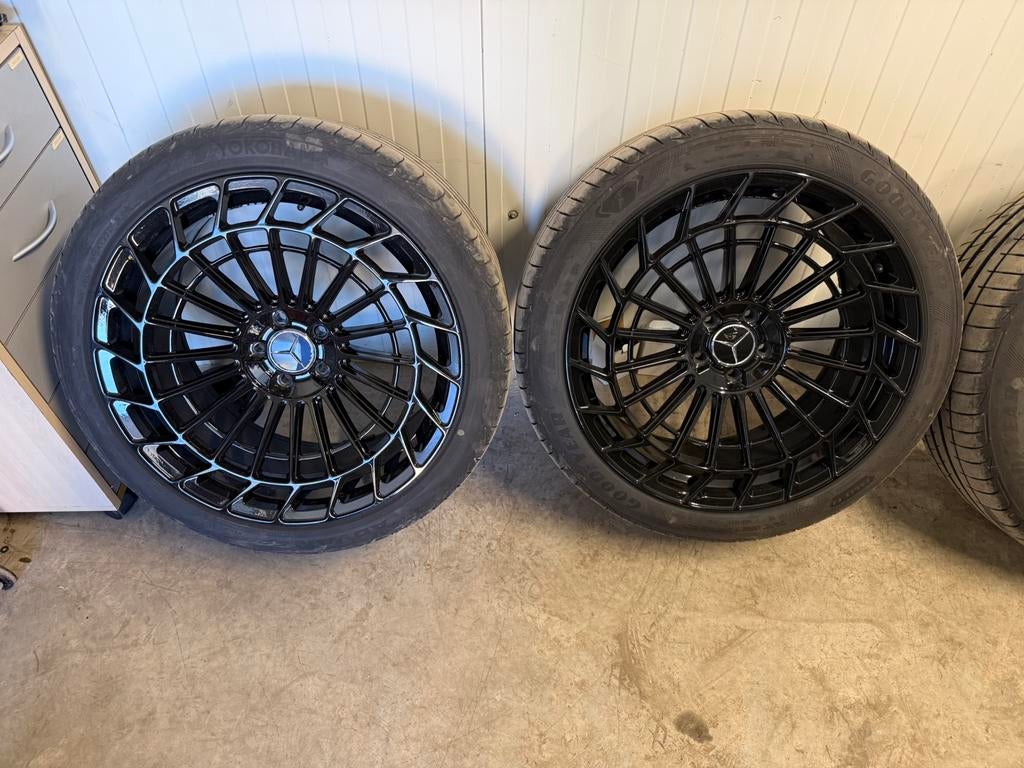 Mercedes Maybach 10&11Jx21 5x112 nieuw met zgan merkbanden, Auto-onderdelen, Banden en Velgen, Banden en Velgen, Zomerbanden, 19 inch