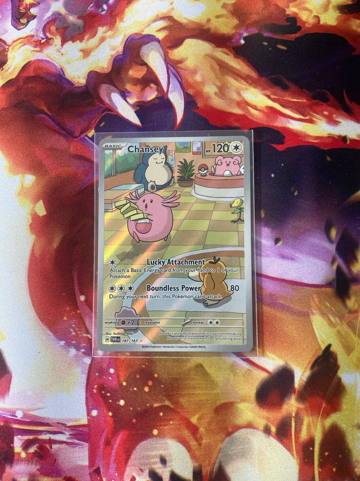 Chansey 187/167 Full Art Pokémon Kaart, Ophalen, Nieuw, Losse kaart, Foil