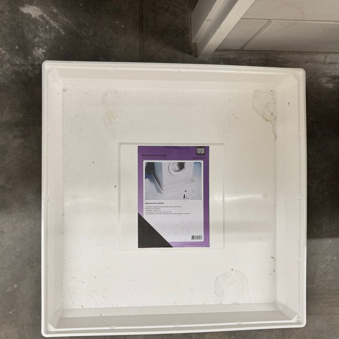 Wasmachine lekbak, Ophalen, Gebruikt