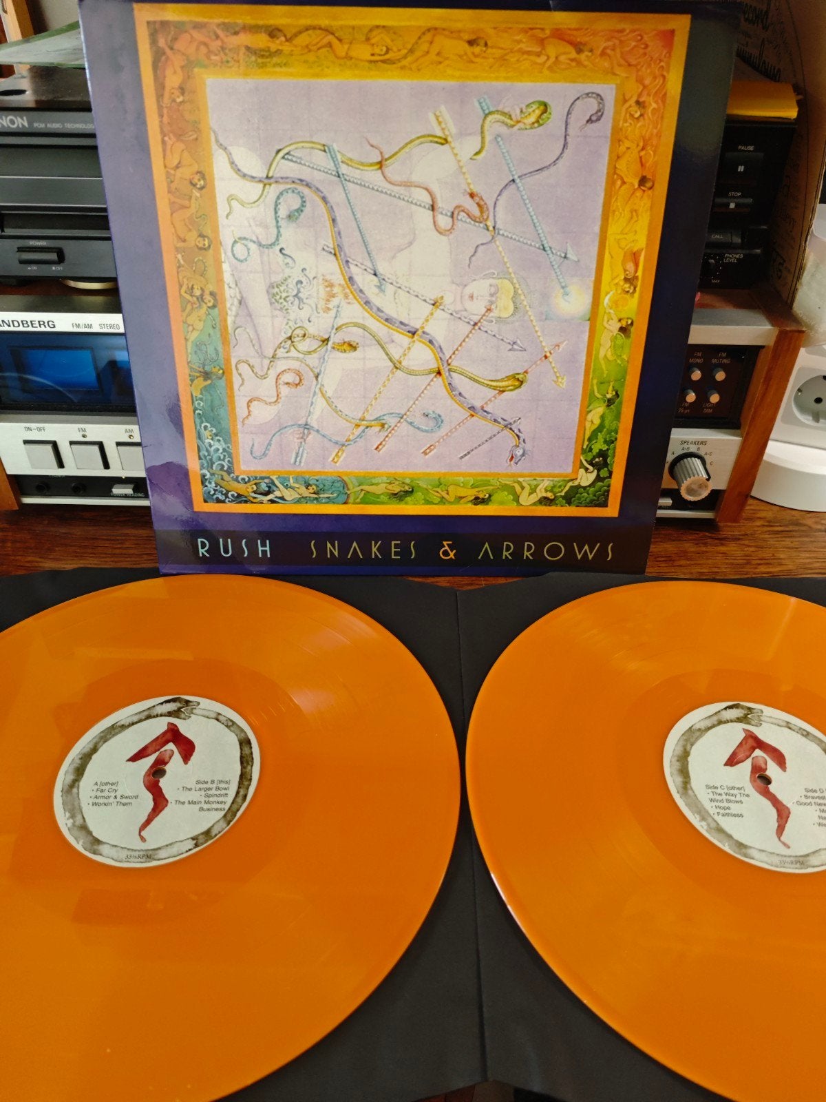Rush - Snakes & Arrows (2xLP Oranje Vinyl), Cd's en Dvd's, Vinyl | Rock, Dubbel-LP, Ophalen of Verzenden, Zo goed als nieuw, 12 inch