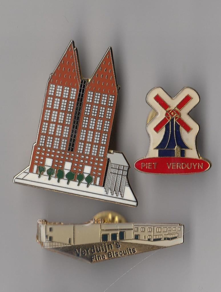 Piet Verduijn pins Koekjes Bakker Molen, Verzamelen, Speldjes, Pins en Buttons, Gebruikt, Niet vindbaar, Niet vindbaar, Speldje of Pin