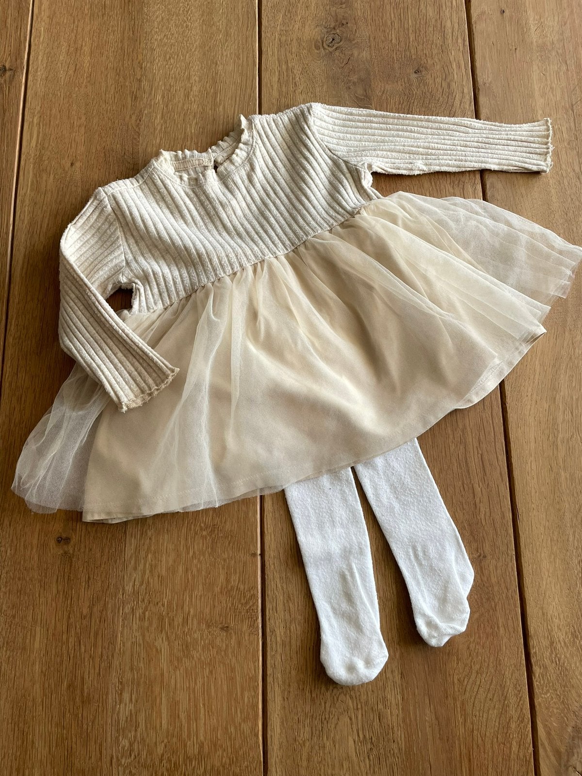 Jurkje Zara, tule, maat 68/74, met maillot., Ophalen of Verzenden, Gebruikt, Meisje, Jurkje of Rokje