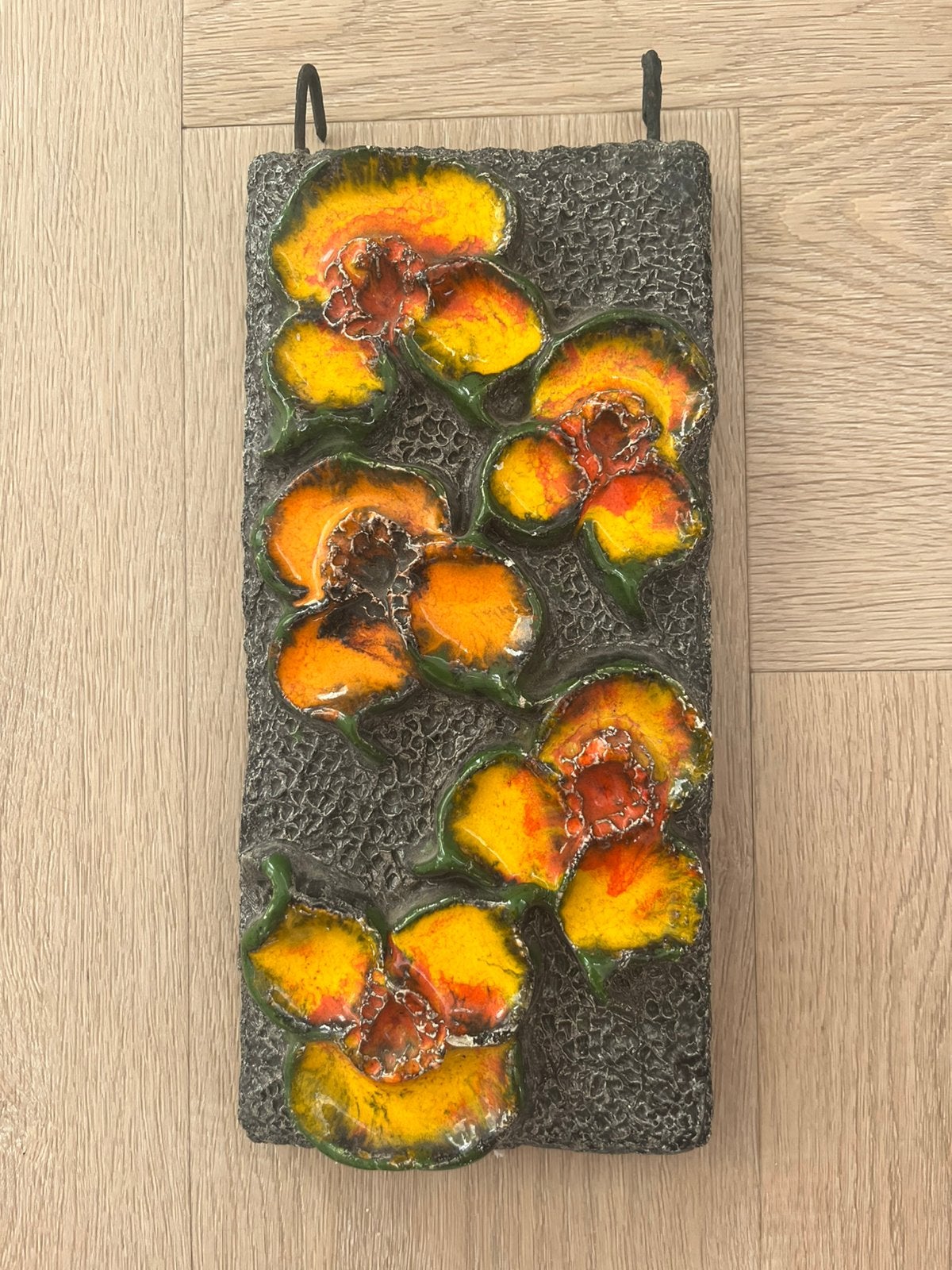 Vintage Fat Lava wandtegel – Jan van Erp (jaren 60/70), Ophalen of Verzenden