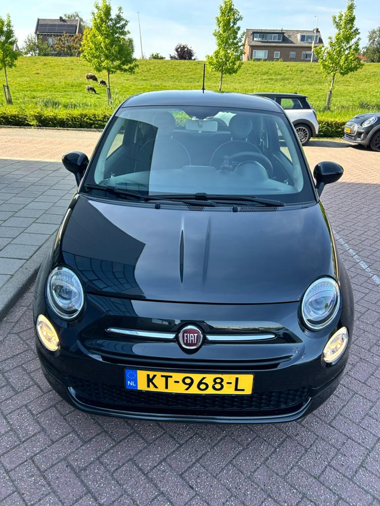 Fiat 500 Twinair 60pk 2016 Zwart, Voorwielaandrijving, 840 kg, Zwart, Origineel Nederlands