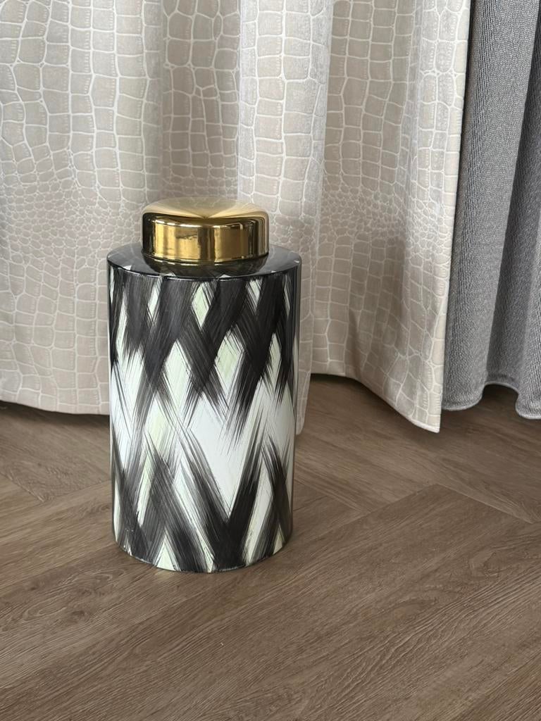 Voorraadpot eric kuster stijl, Huis en Inrichting, Woonaccessoires | Vazen, Ophalen of Verzenden, Nieuw, Overige kleuren, Minder dan 50 cm