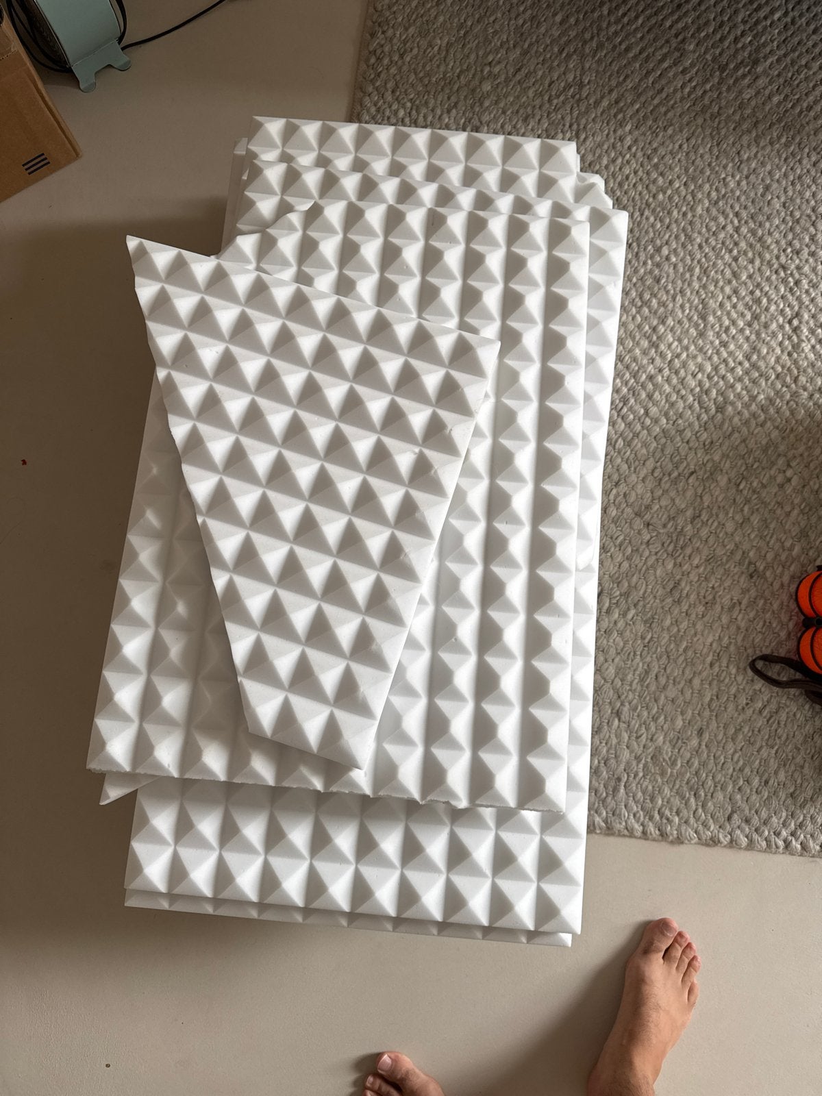 Pyramis Absorber Basotect, wit / akoestische panelen, Ophalen of Verzenden, Gebruikt