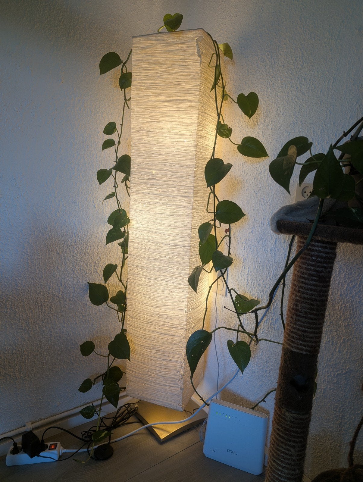 IKEA vloerlamp., Ophalen, Gebruikt, E27 (groot), Textiel
