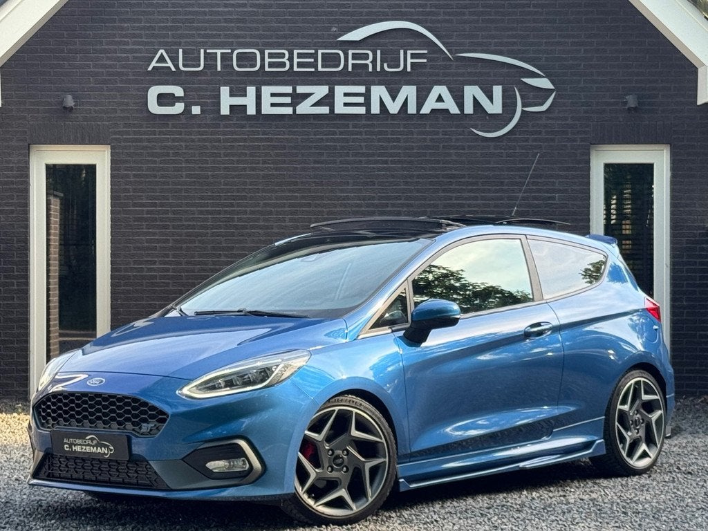 Ford Fiesta 1.5 200PK ST-3 PERFORMANCE MAXTON 1E EIG DEALERO, Voorwielaandrijving, Gebruikt, Zwart, 4 cilinders