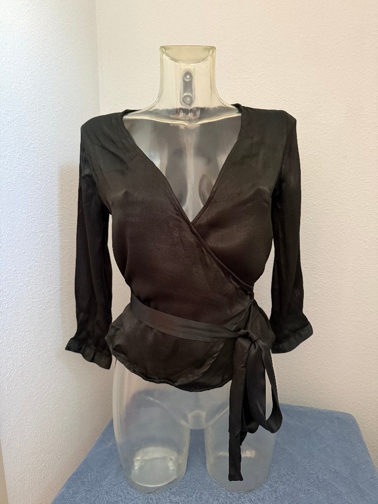 Moost Wanted Overslag blouse m. XS/S, Ophalen of Verzenden, Zo goed als nieuw, Maat 34 (XS) of kleiner, Grijs
