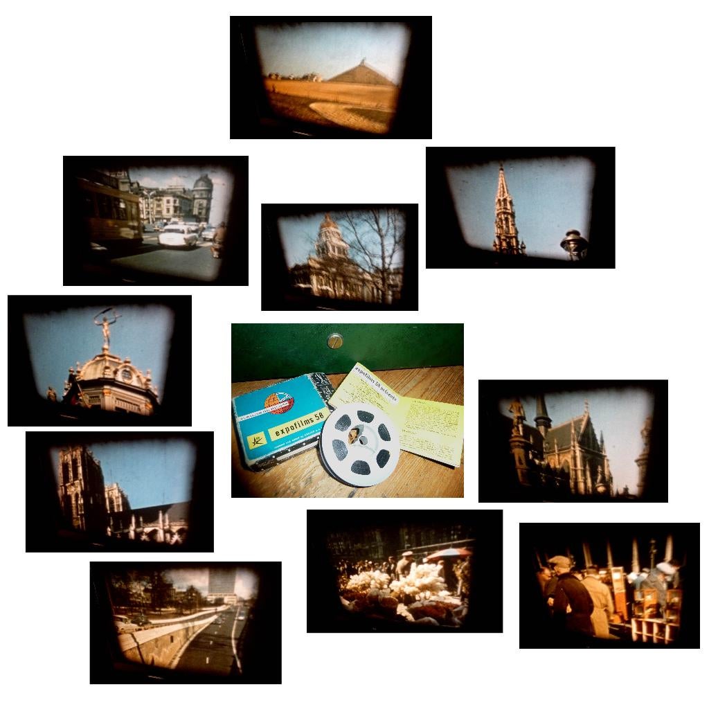 8mm film Expo 1958 - BRUSSEL - kleur - silent N8 20mt, Ophalen of Verzenden, 8mm film