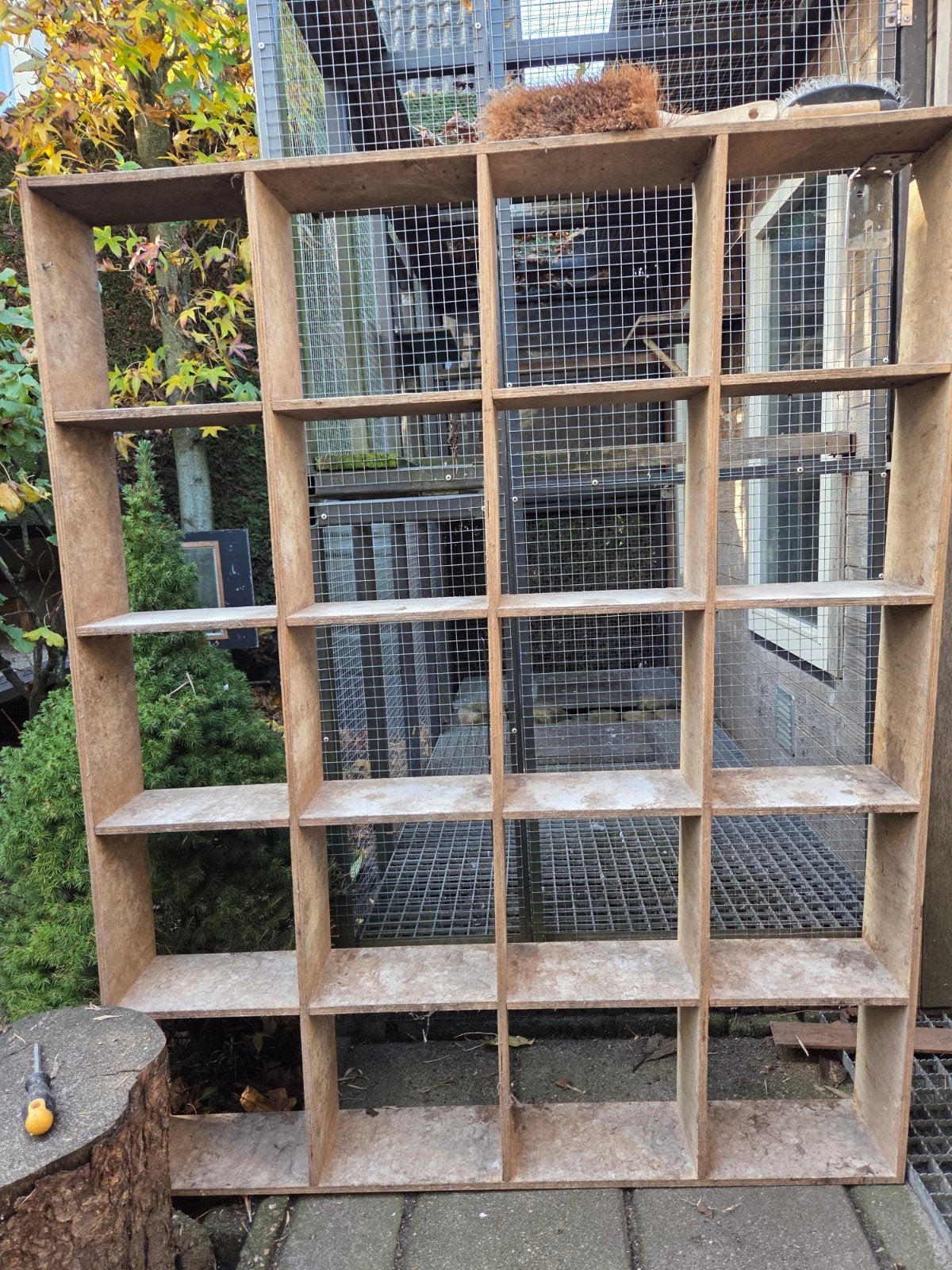 loketkast duiven, Dieren en Toebehoren, Ophalen, Gebruikt, Hout, Vogelkooi