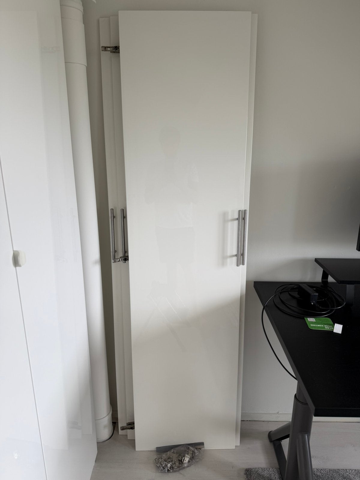 4x IKEA PAX FARDAL deur 50x195 hoogglans wit + scharnieren, Ophalen, Zo goed als nieuw, Overige typen, Minder dan 200 cm