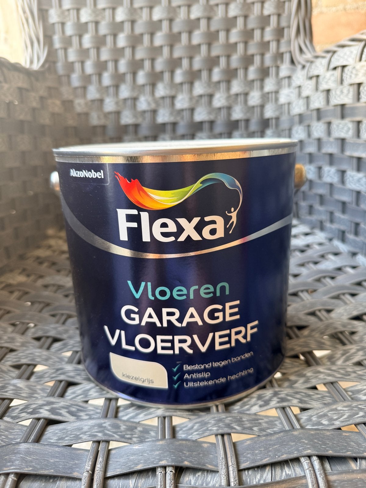 Flexa Garagevloerverf Kiezelgrijs 2.5L - Nieuw, Ophalen, Nieuw, Overige typen