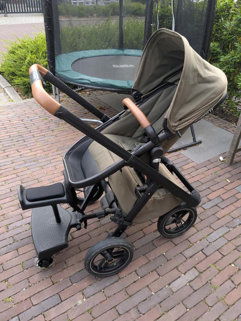 Complete dubatti kinderwagen. Incl. voetenzak, plank en tas, Ophalen of Verzenden, Zo goed als nieuw, Overige merken