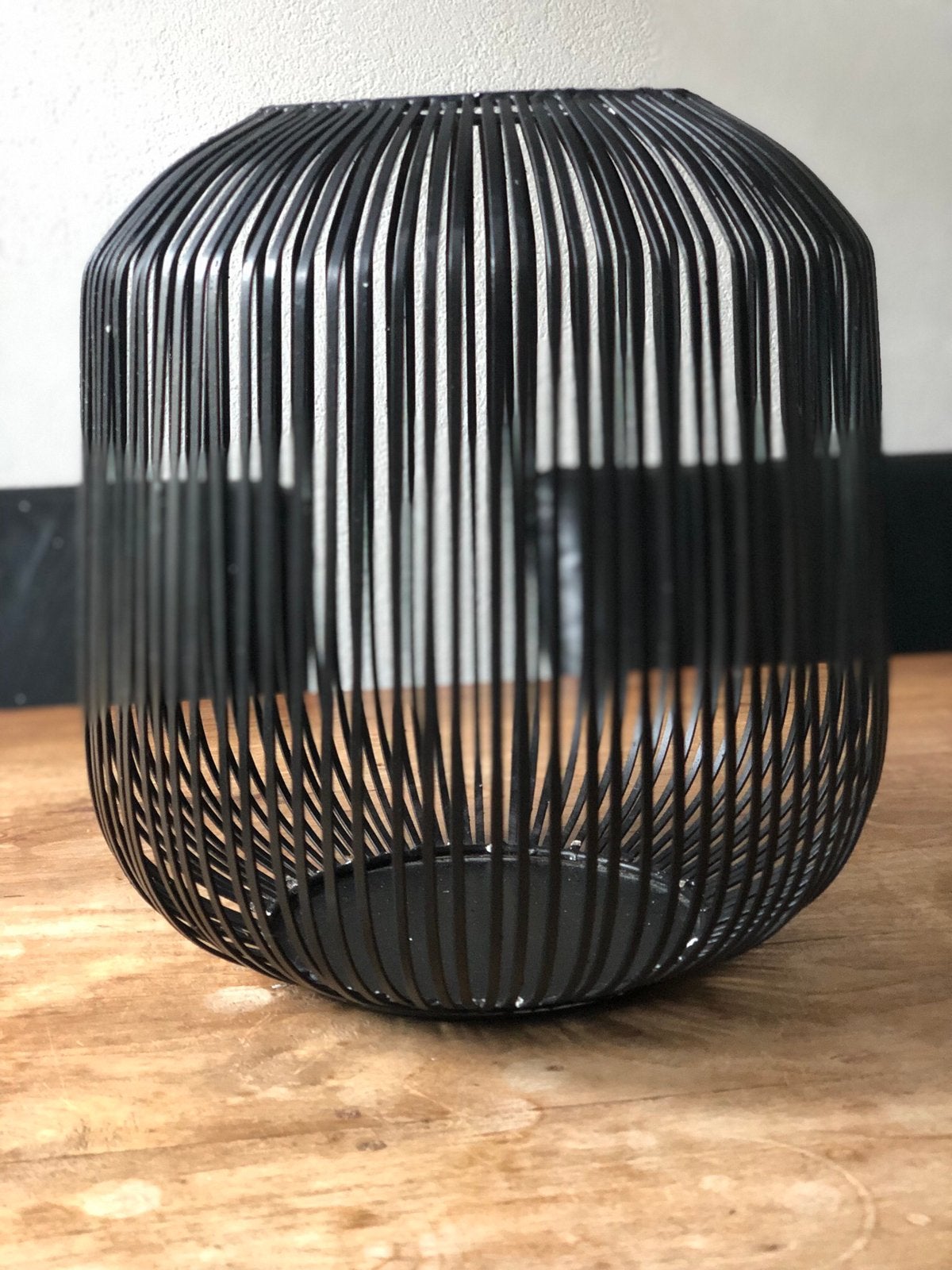 Groot Riverdale windlicht, Zwart, Nieuw, Ophalen of Verzenden, Metaal