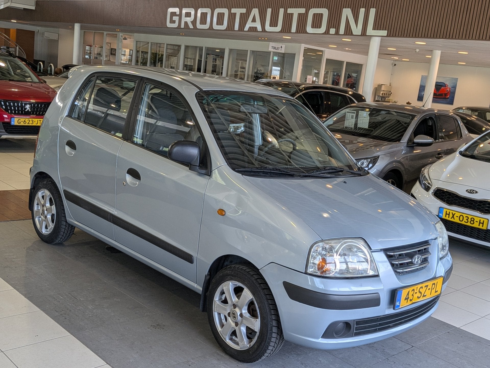 Hyundai Atos 1.1i Active World Cup edition Airco, Stuurbekra, Voorwielaandrijving, Metallic lak, Stof, 31 €/maand