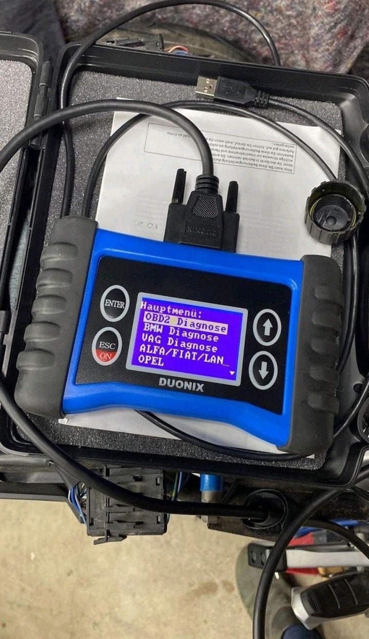 Duonix Bikescan 100 diagnose apparaat, Ophalen