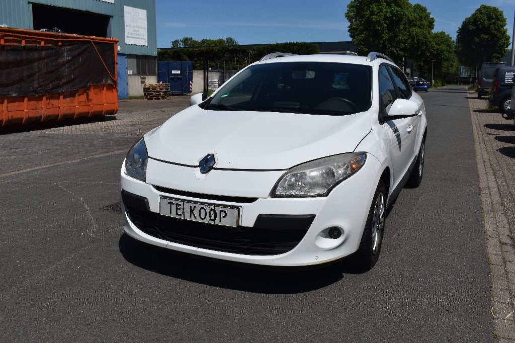 Renault Mégane 1.6 16V 74KW Estate 2011 Wit LPG, Auto's, Voorwielaandrijving, 15 km/l, 4 cilinders, 100 pk