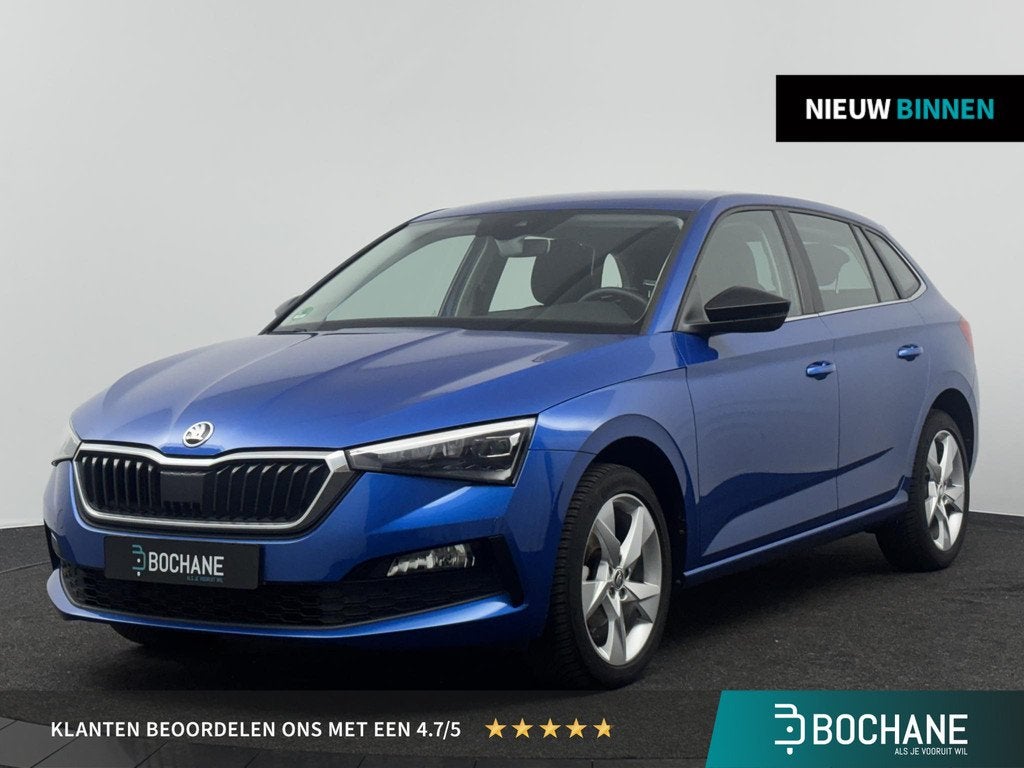 Skoda Scala 1.0 TSI 115pk Ambition | Pack Image | 17"velgen, Auto's, Skoda, Gebruikt, Met garantie (alle), Blauw, 116 pk