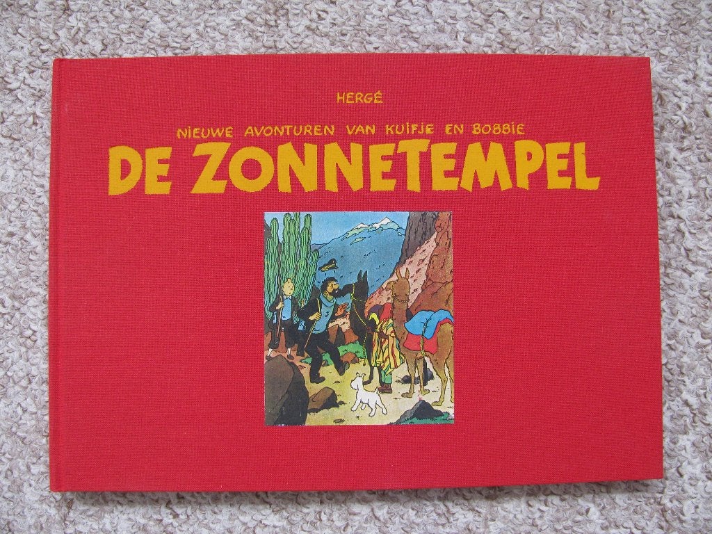 Kuifje - De Zonnetempel - gelimiteerde (1/30) hardcover 1995, Boeken, Eén stripboek, Nieuw, Ophalen of Verzenden, Hergé
