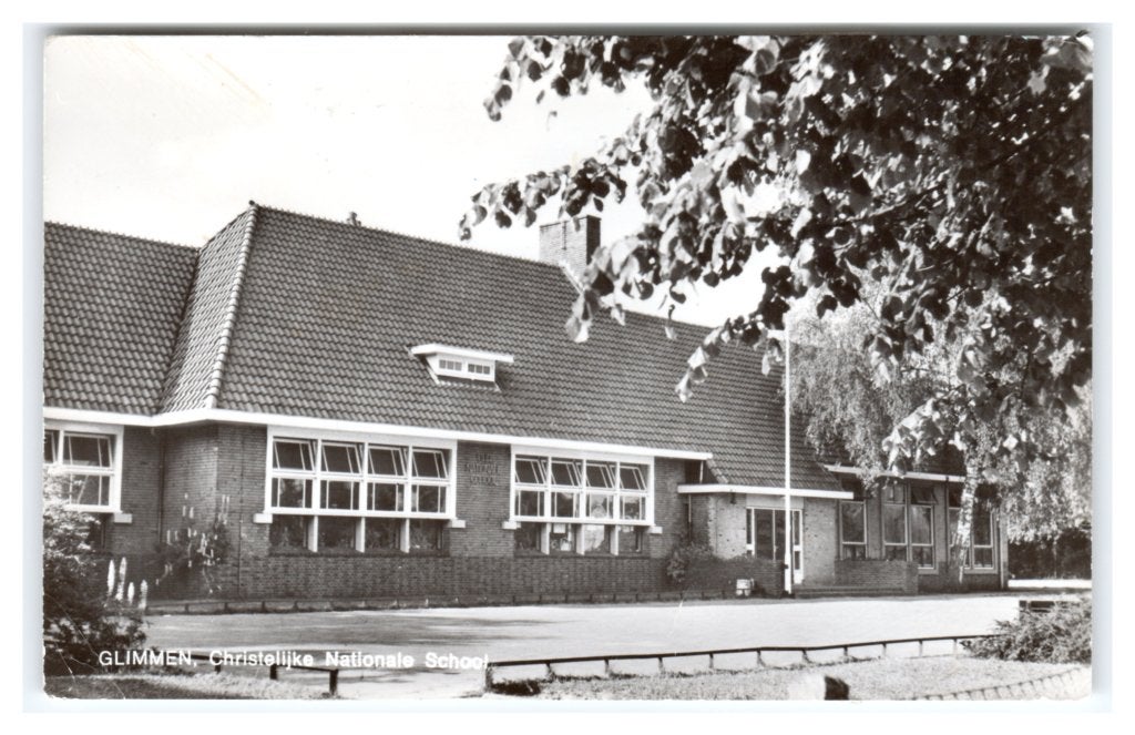 Glimmen, Christelijke Nationale School, Ophalen of Verzenden, 1960 tot 1980, Gelopen, Groningen