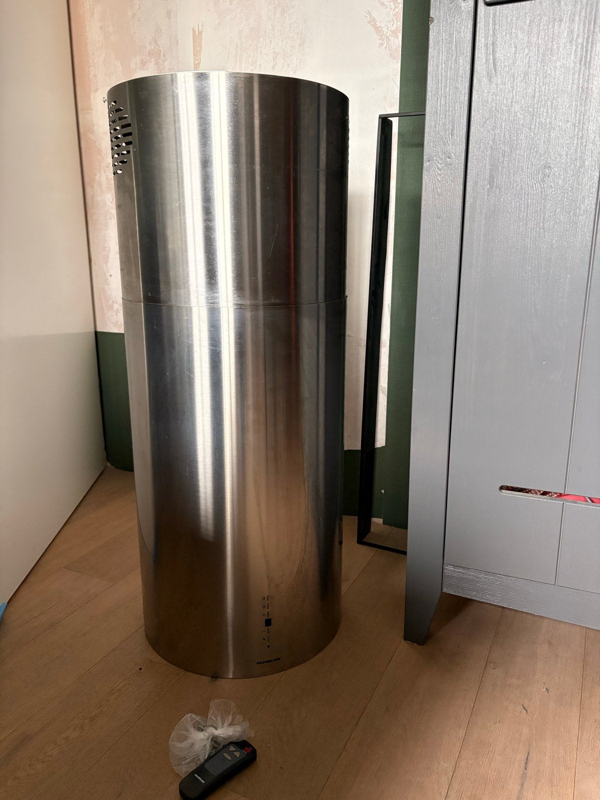 Silverline Eilandschouwkap - RVS Afzuigkap, Witgoed en Apparatuur, Afzuigkappen, Gebruikt, Ophalen of Verzenden, 400 tot 600 m³ per uur